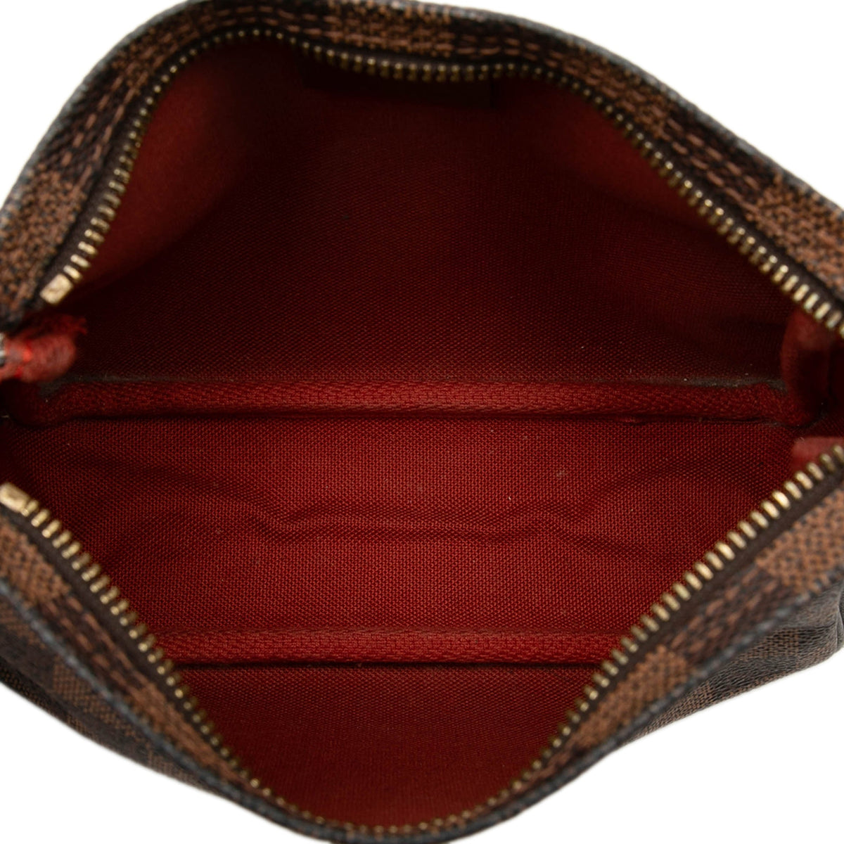 Louis Vuitton Damier Ebene Trousse Pochette — Brown