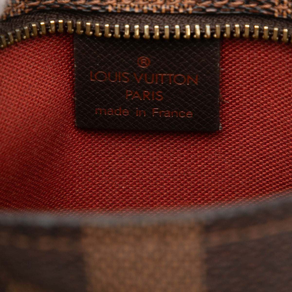 Louis Vuitton Damier Ebene Trousse Pochette — Brown