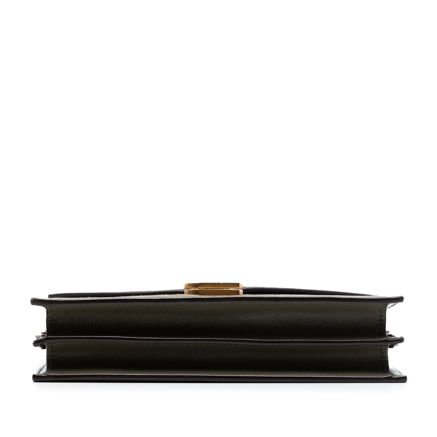 Saint Laurent Suede and Calfskin Monogram Cassandra Clasp Bag