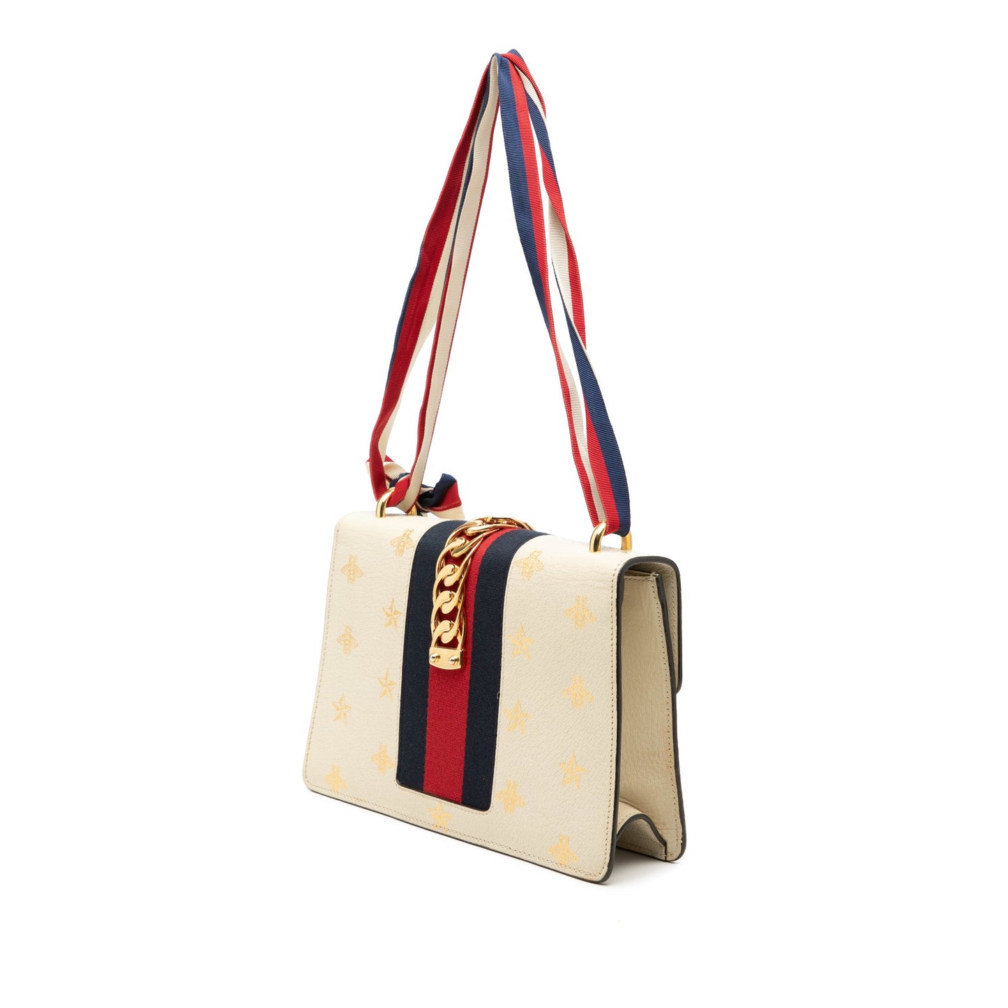 Gucci Small Calfkin Bee Star Sylvie Satchel