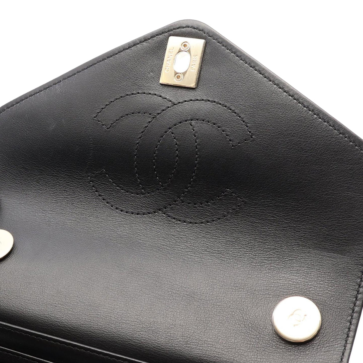 Chanel Chevron Lambskin Backpack — Black