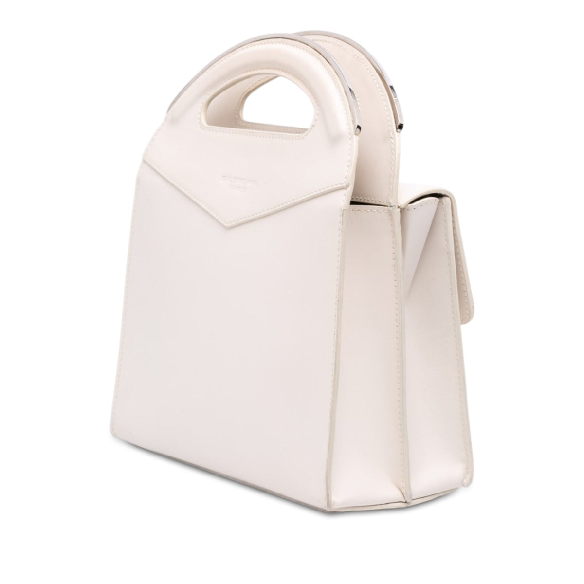 Balenciaga Calfskin Maillon Round Handle Bag M