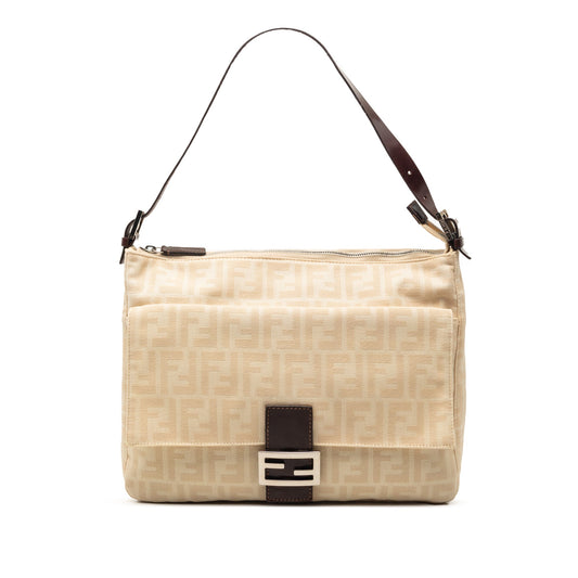 Fendi Zucca Canvas Shoulder Bag