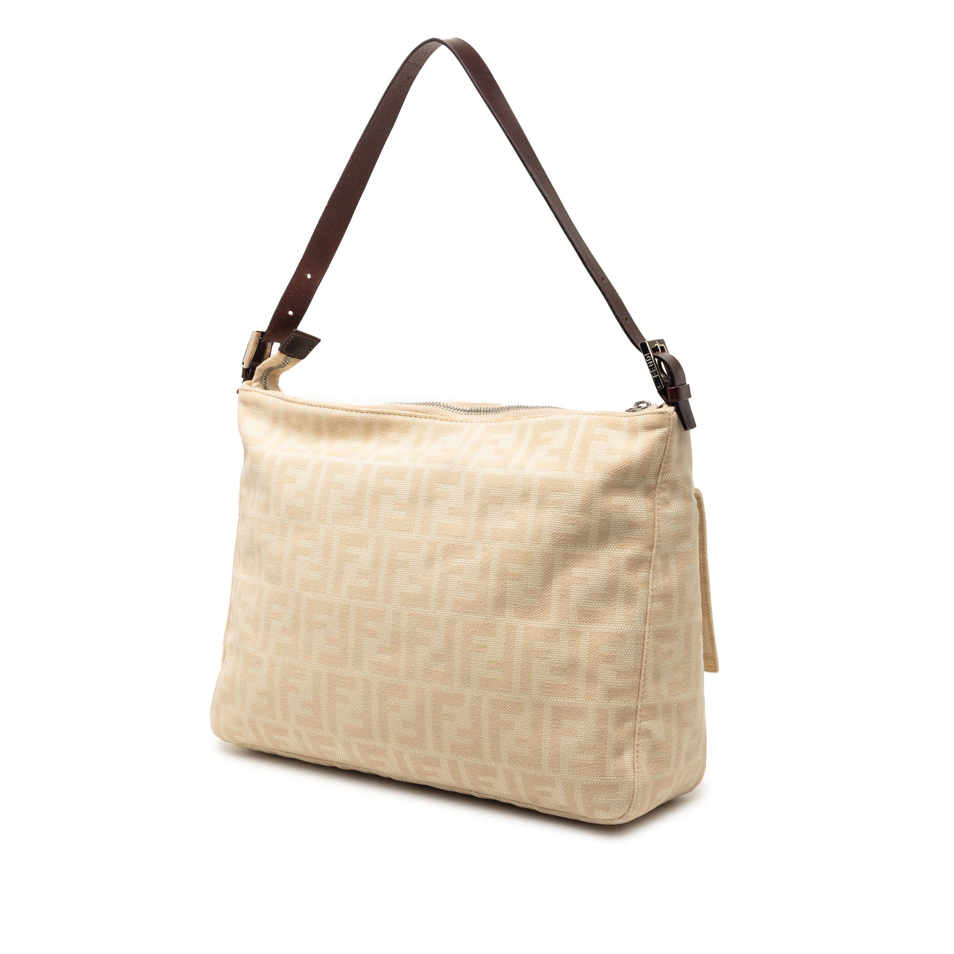 Fendi Zucca Canvas Shoulder Bag