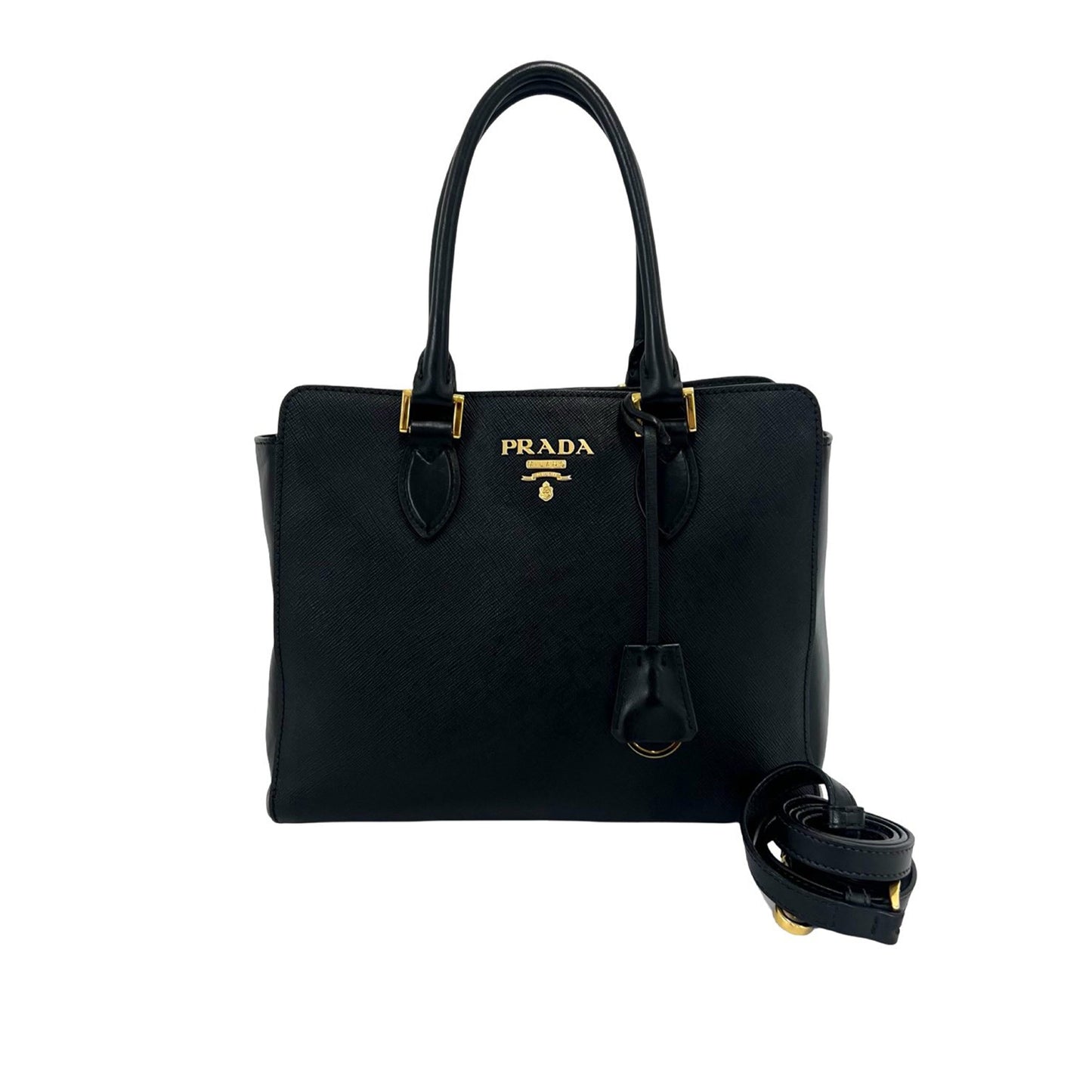 Prada Saffiano and Soft Calf Satchel