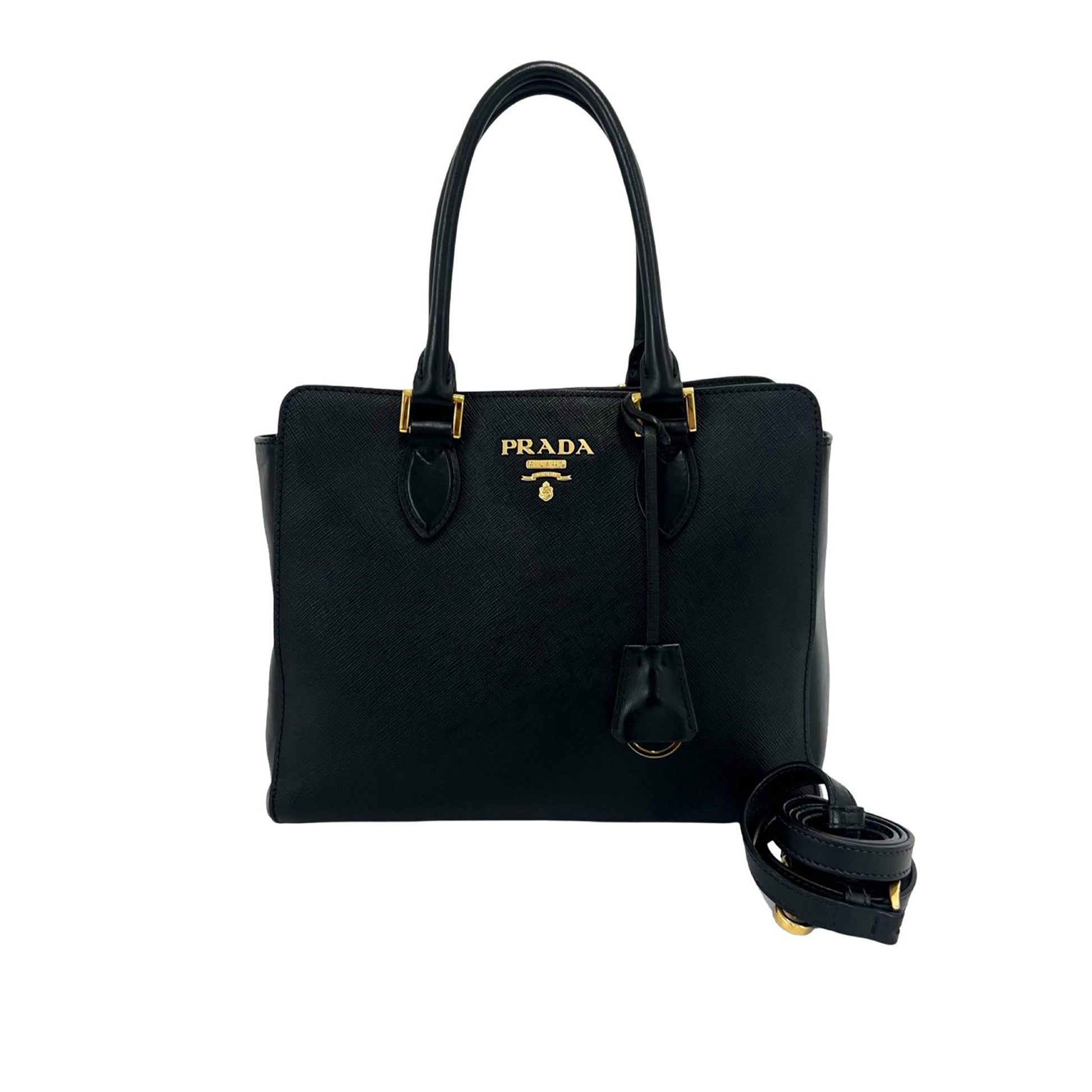 Prada Saffiano and Soft Calf Satchel