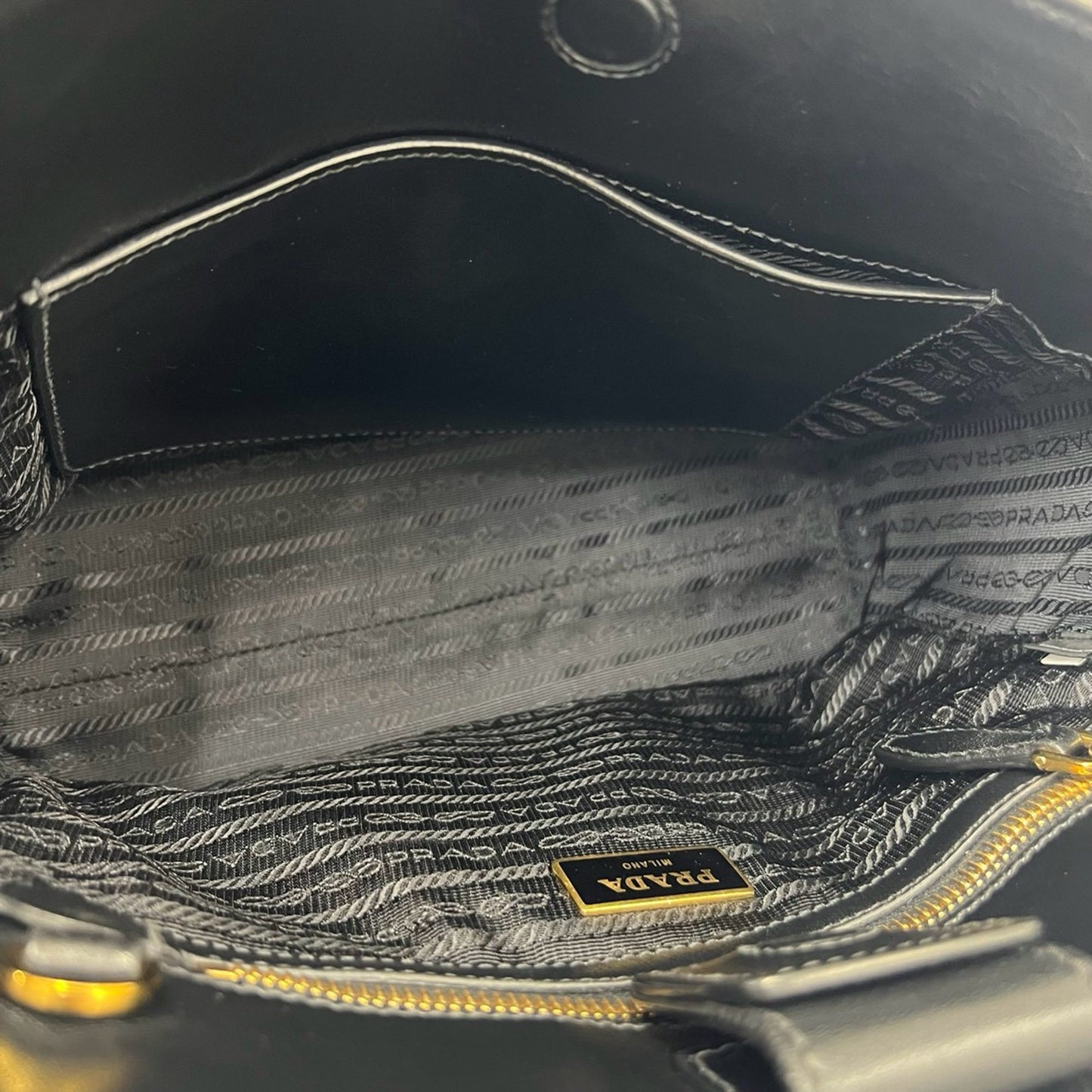 Prada Saffiano and Soft Calf Satchel