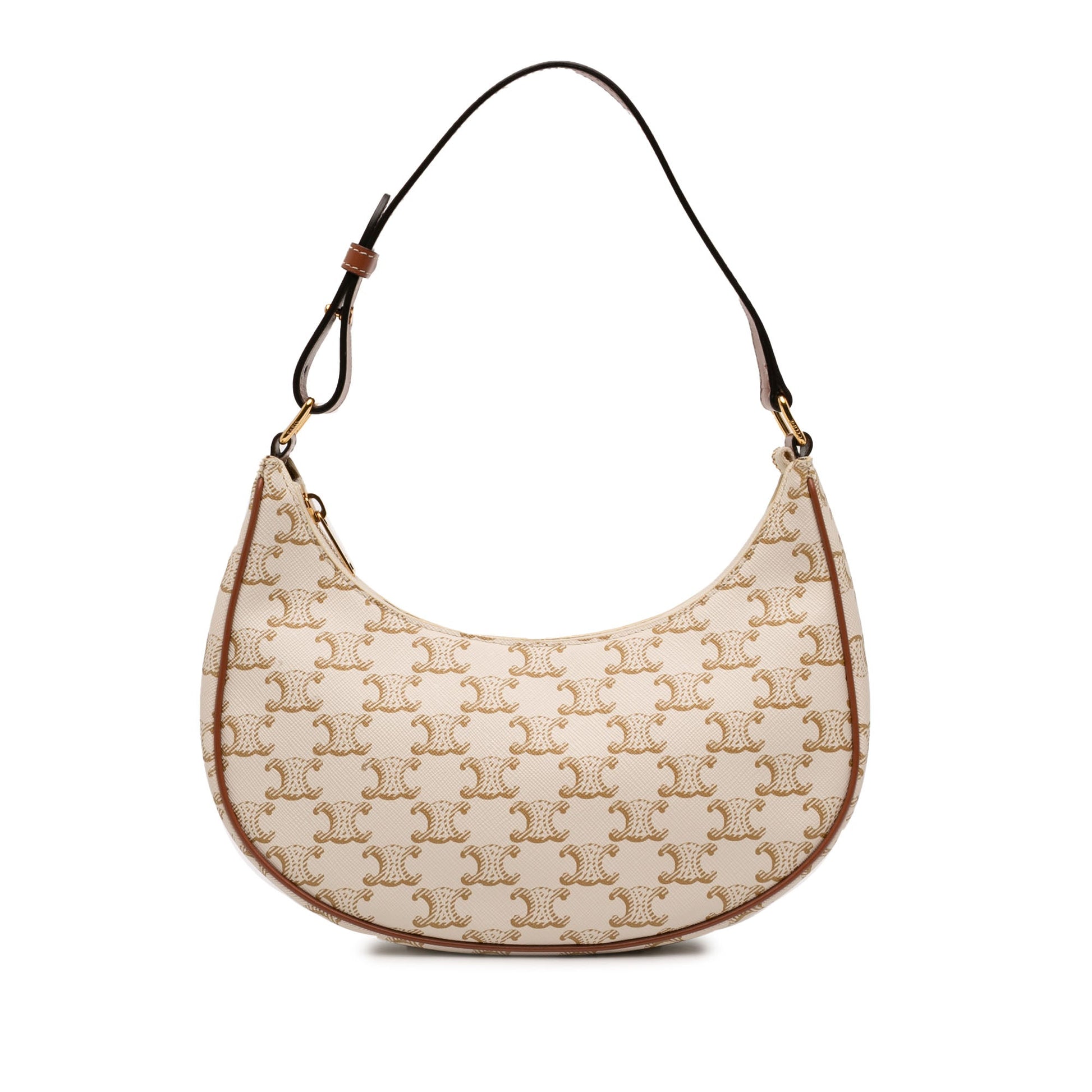 Celine Triomphe Coated Canvas Ava Shoulder Bag
