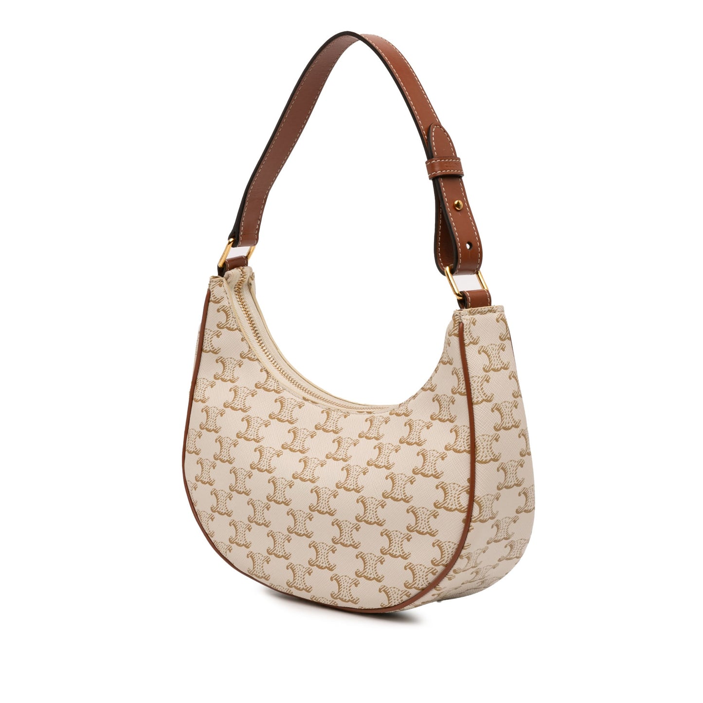 Celine Triomphe Coated Canvas Ava Shoulder Bag