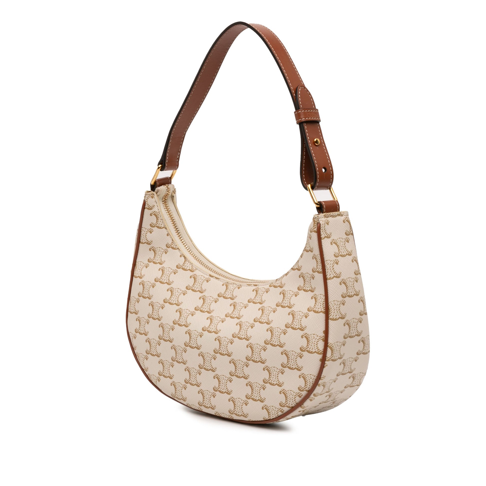 Celine Triomphe Coated Canvas Ava Shoulder Bag