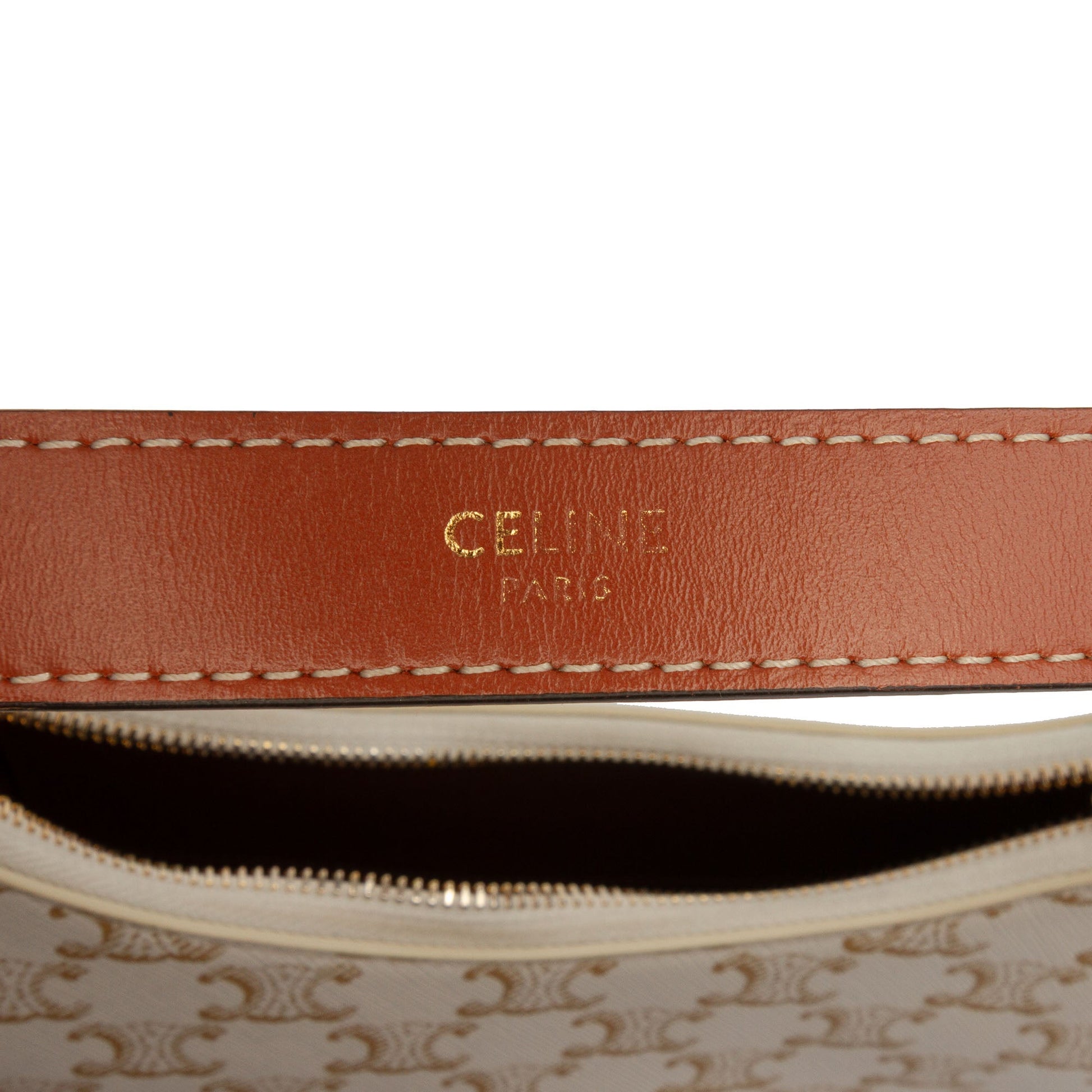 Celine Triomphe Coated Canvas Ava Shoulder Bag