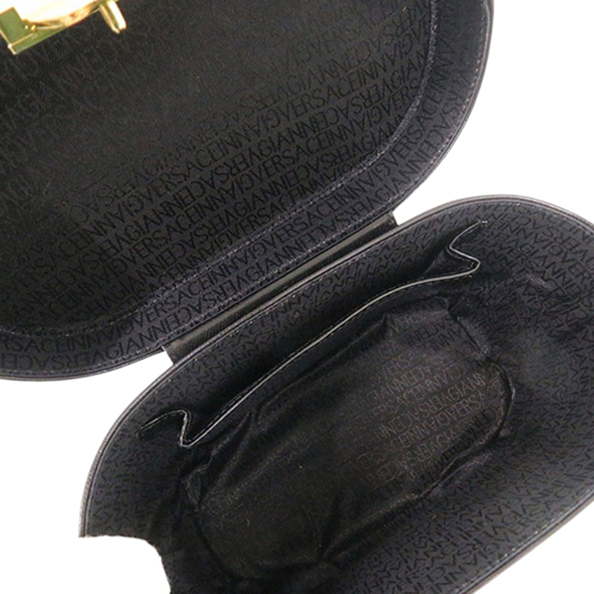 Versace Leather Sun Medallion Vanity Bag