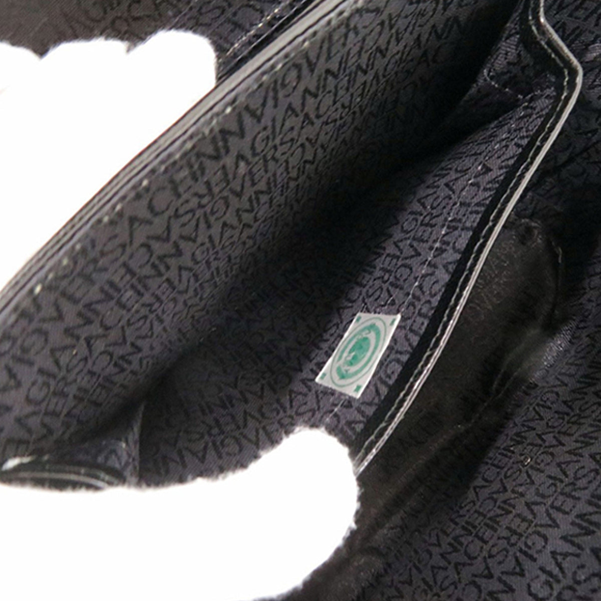 Versace Leather Sun Medallion Vanity Bag