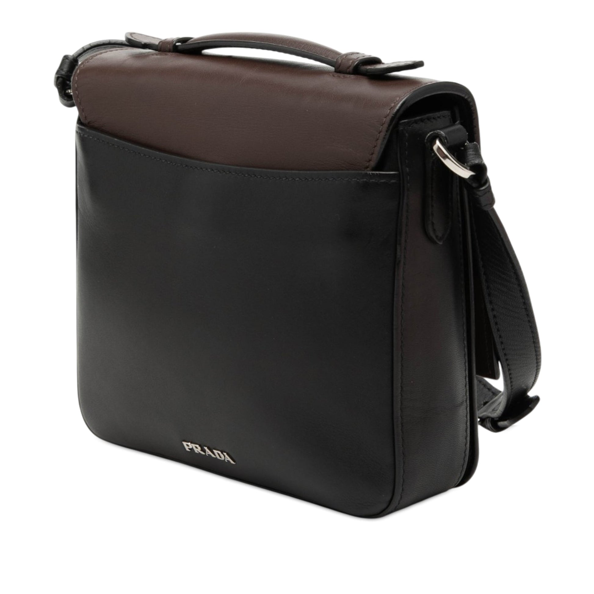 Prada Bicolor City Calf Satchel