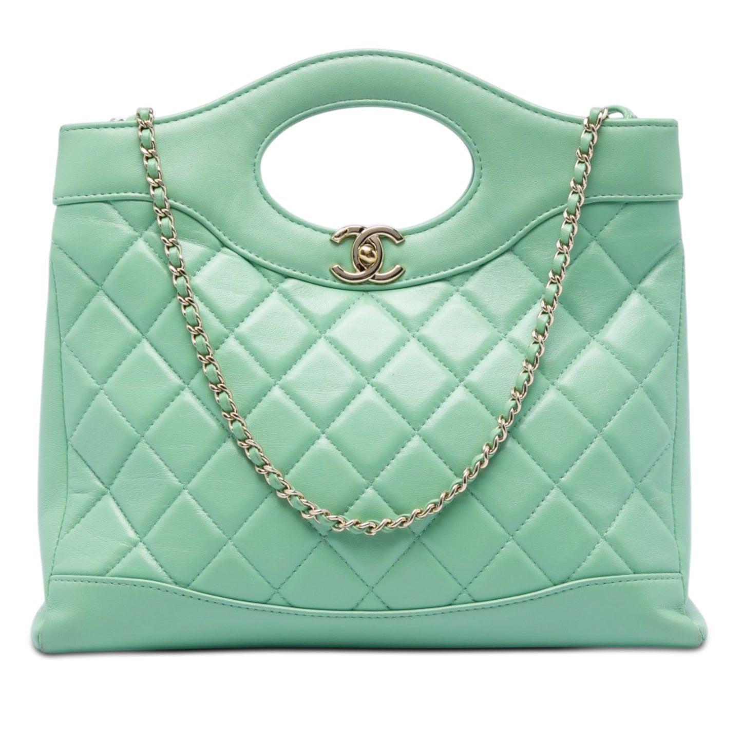 Chanel Small Quilted Shiny Lambskin 31 Shopping Bag