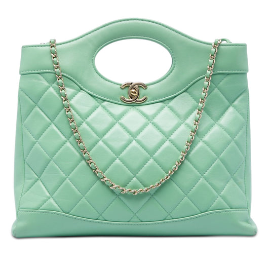 Chanel Small Quilted Shiny Lambskin 31 Shopping Bag
