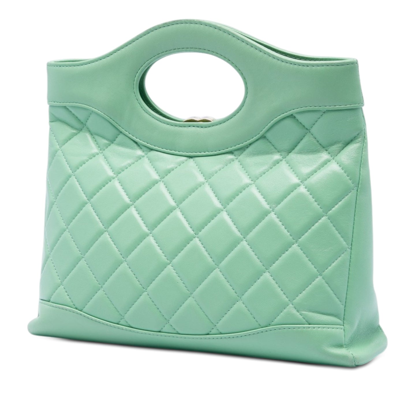 Chanel Small Quilted Shiny Lambskin 31 Shopping Bag