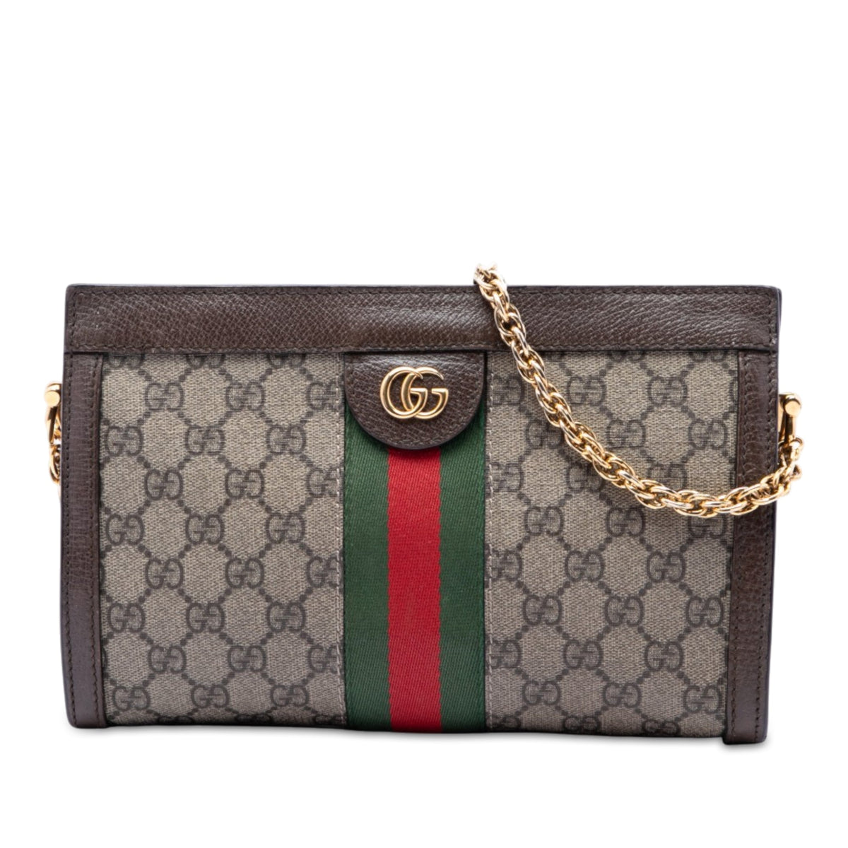 Gucci Small GG Supreme Web Ophidia Chain Crossbody