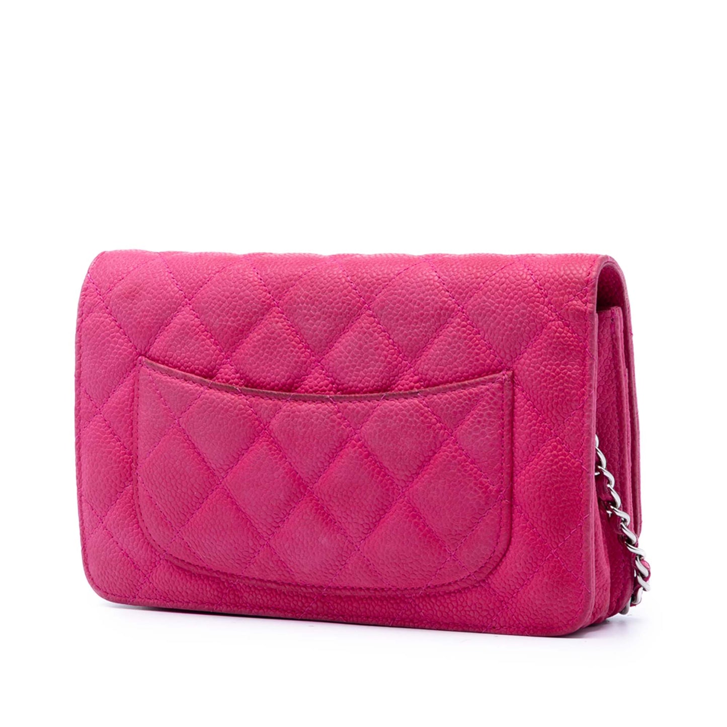 Chanel CC Quilted Caviar Wallet on Chain