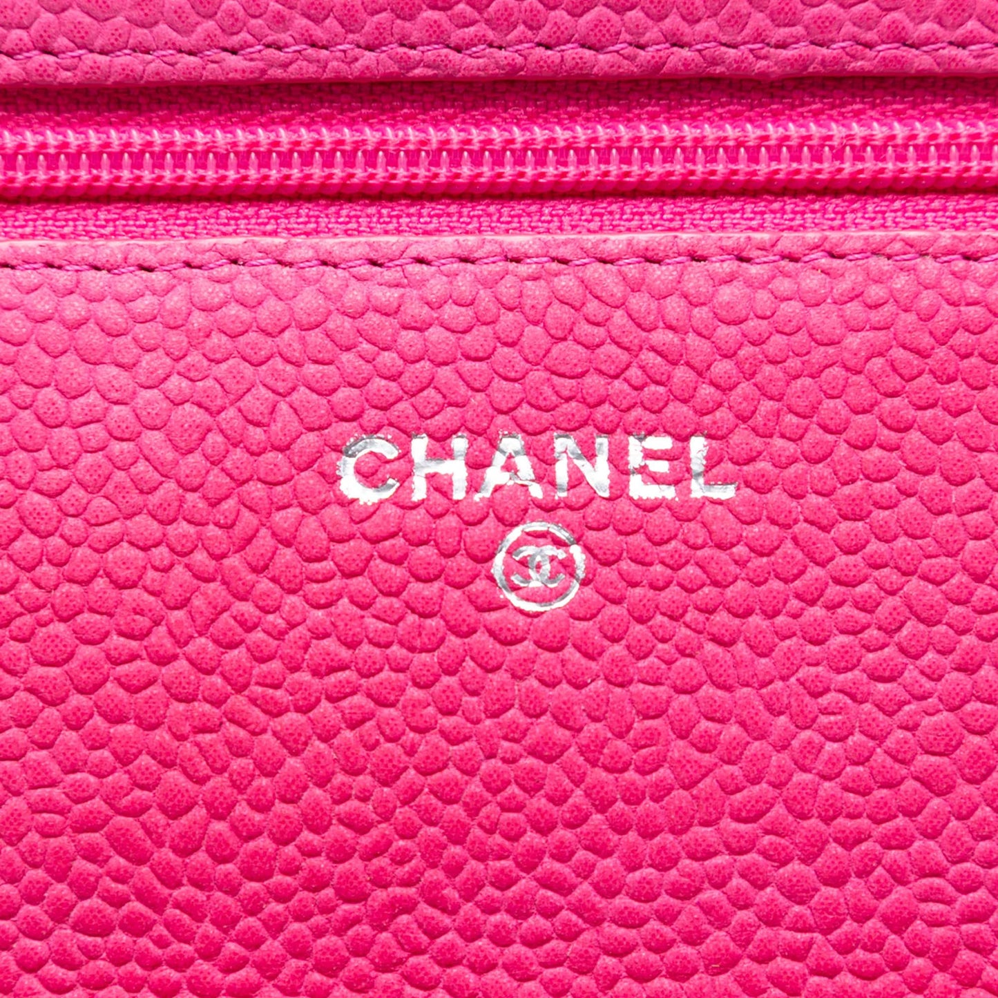 Chanel CC Quilted Caviar Wallet on Chain