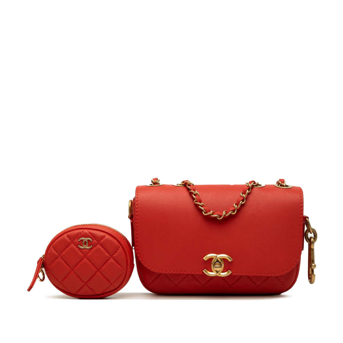 Chanel Quilted Calfskin Multi Pouching Flap
