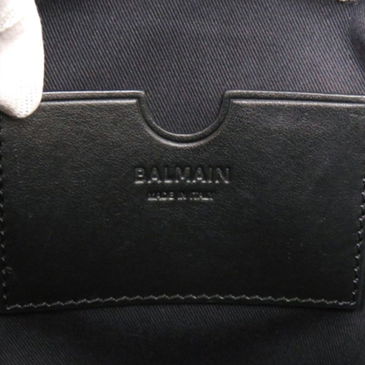 Balmain Canvas B Army 24 Shopping Satchel