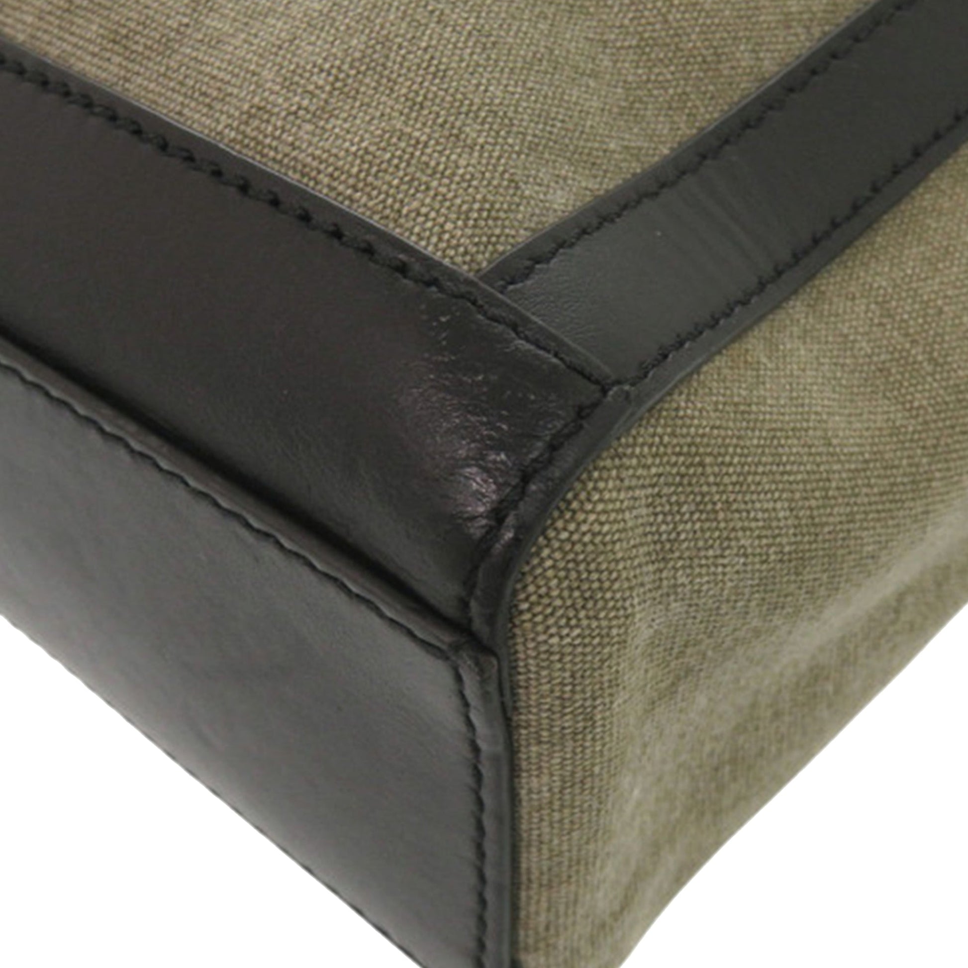 Balmain Canvas B Army 24 Shopping Satchel