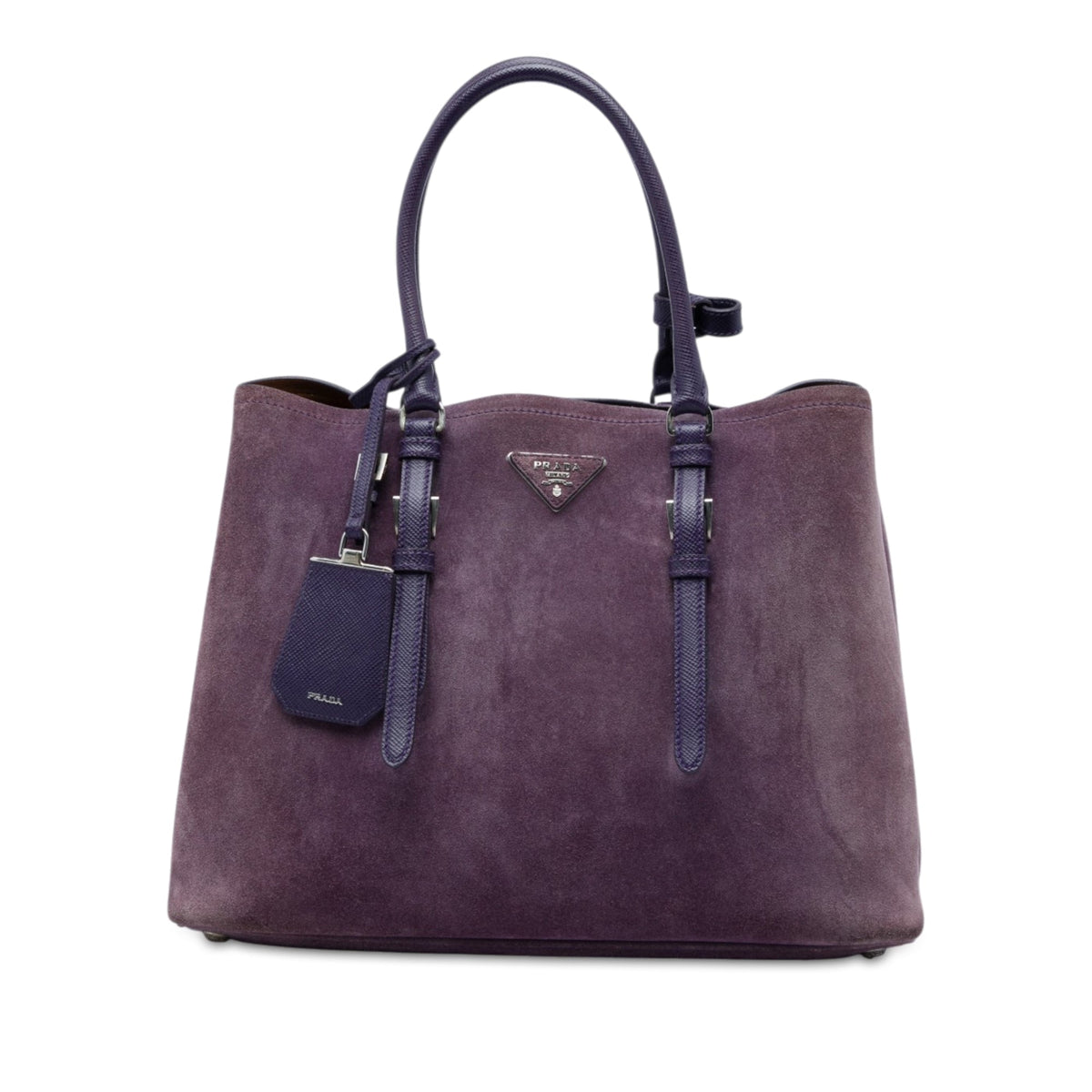 Prada Medium Scamosciato Double Handle Tote