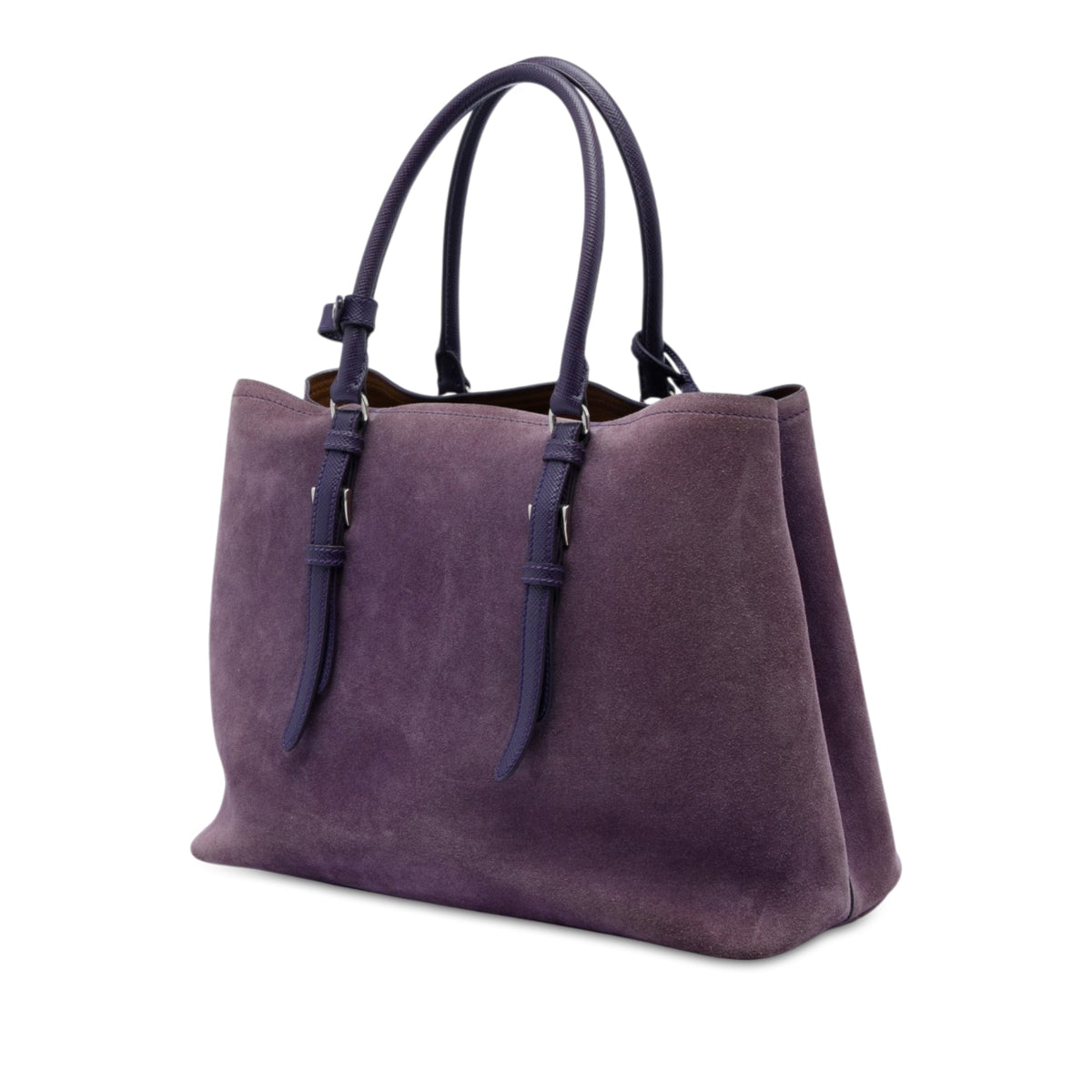 Prada Medium Scamosciato Double Handle Tote
