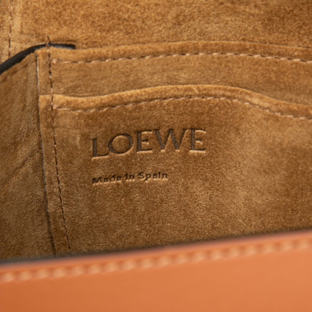LOEWE Mini Bicolor Anagram Canvas and Smooth Calfskin Gate Crossbody — Beige