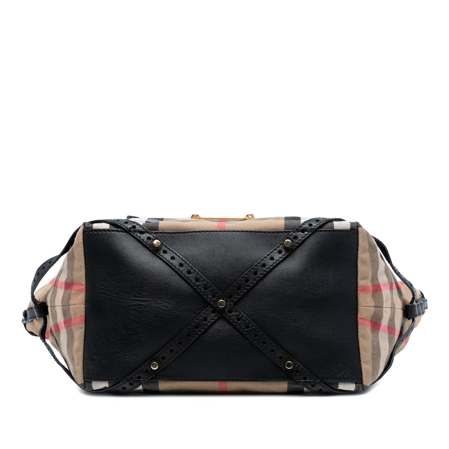 Burberry Small House Check Canvas Bridle Salisbury Tote