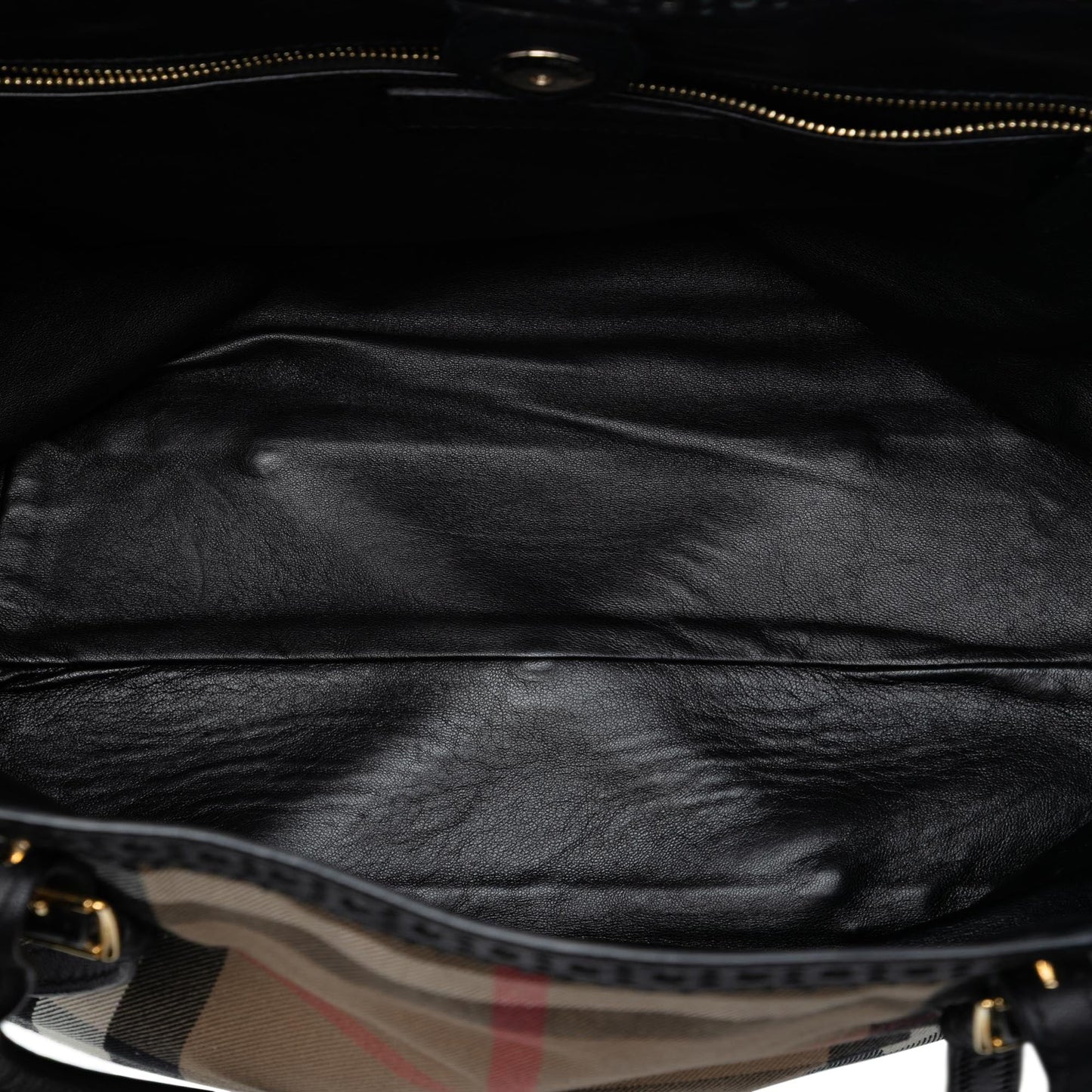 Burberry Small House Check Canvas Bridle Salisbury Tote