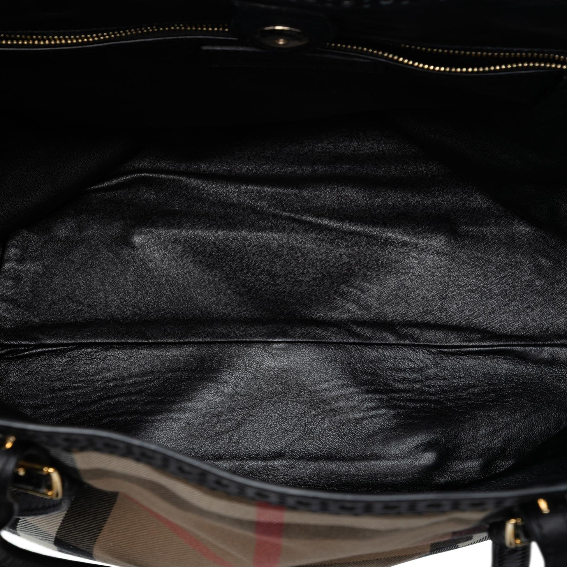 Burberry Small House Check Canvas Bridle Salisbury Tote