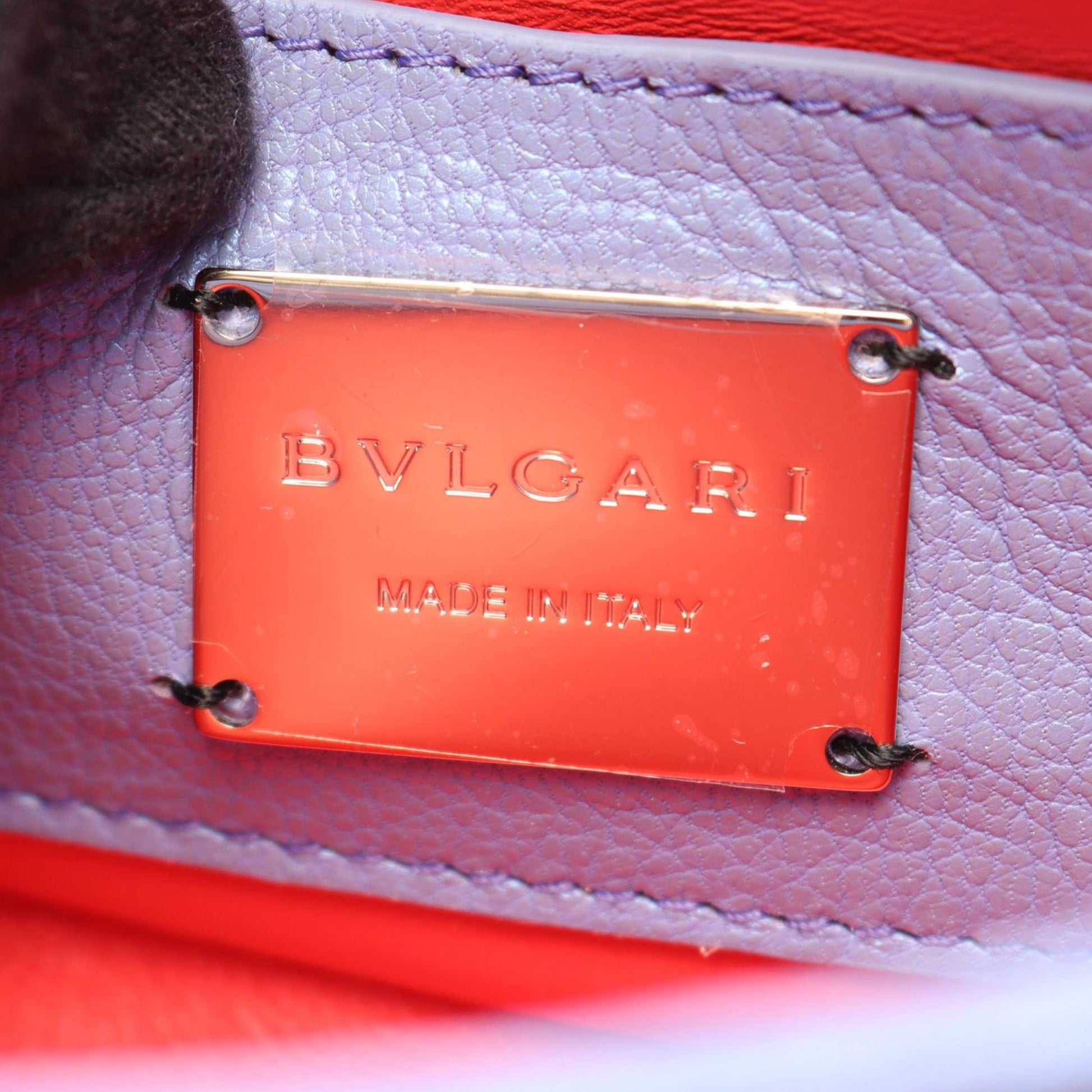 Bvlgari Leather Serpenti Cabochon Chain Crossbody