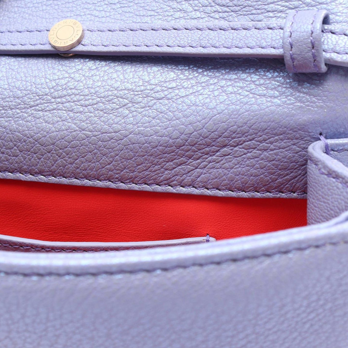 Bvlgari Leather Serpenti Cabochon Chain Crossbody