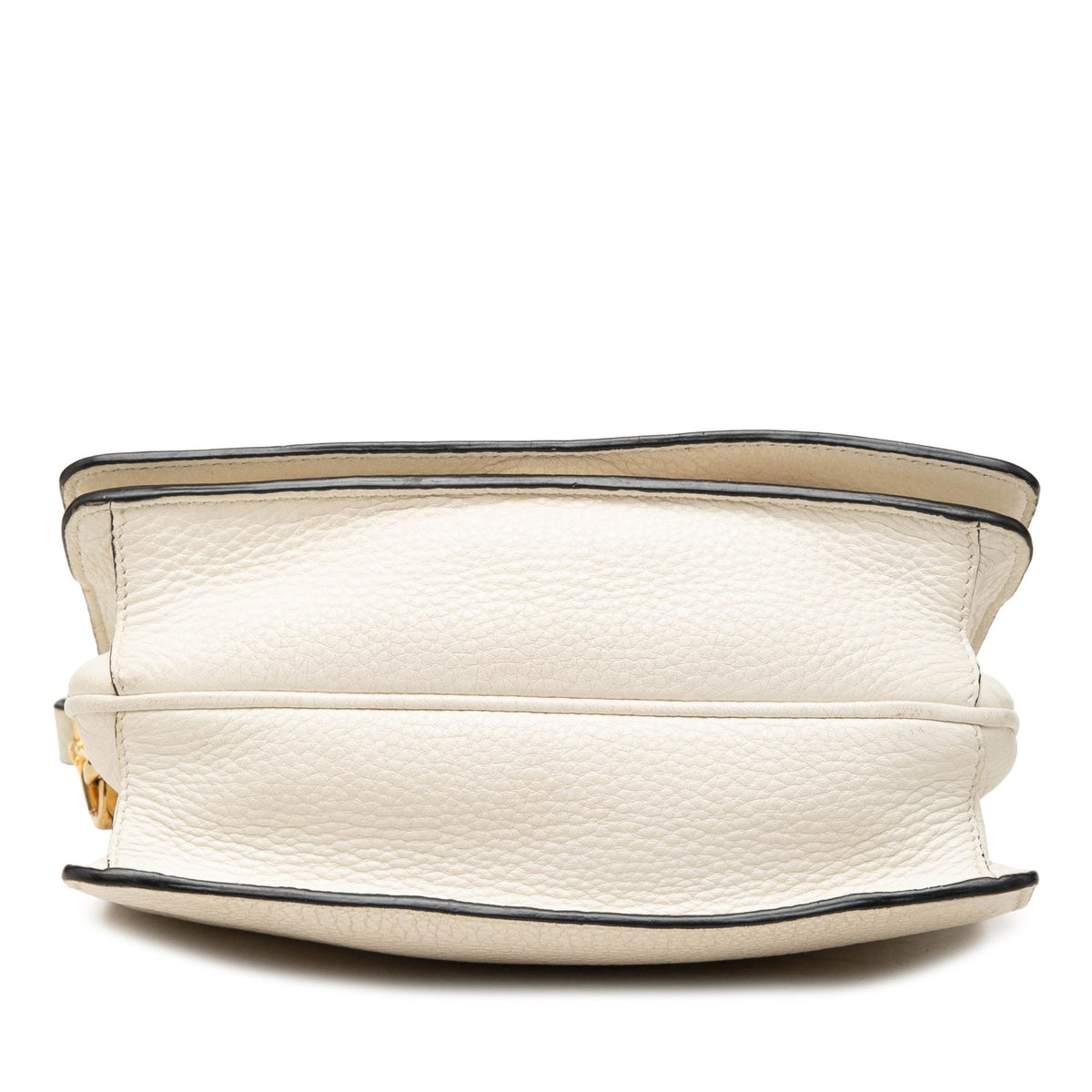 Prada Vitello Daino Flap Crossbody — White
