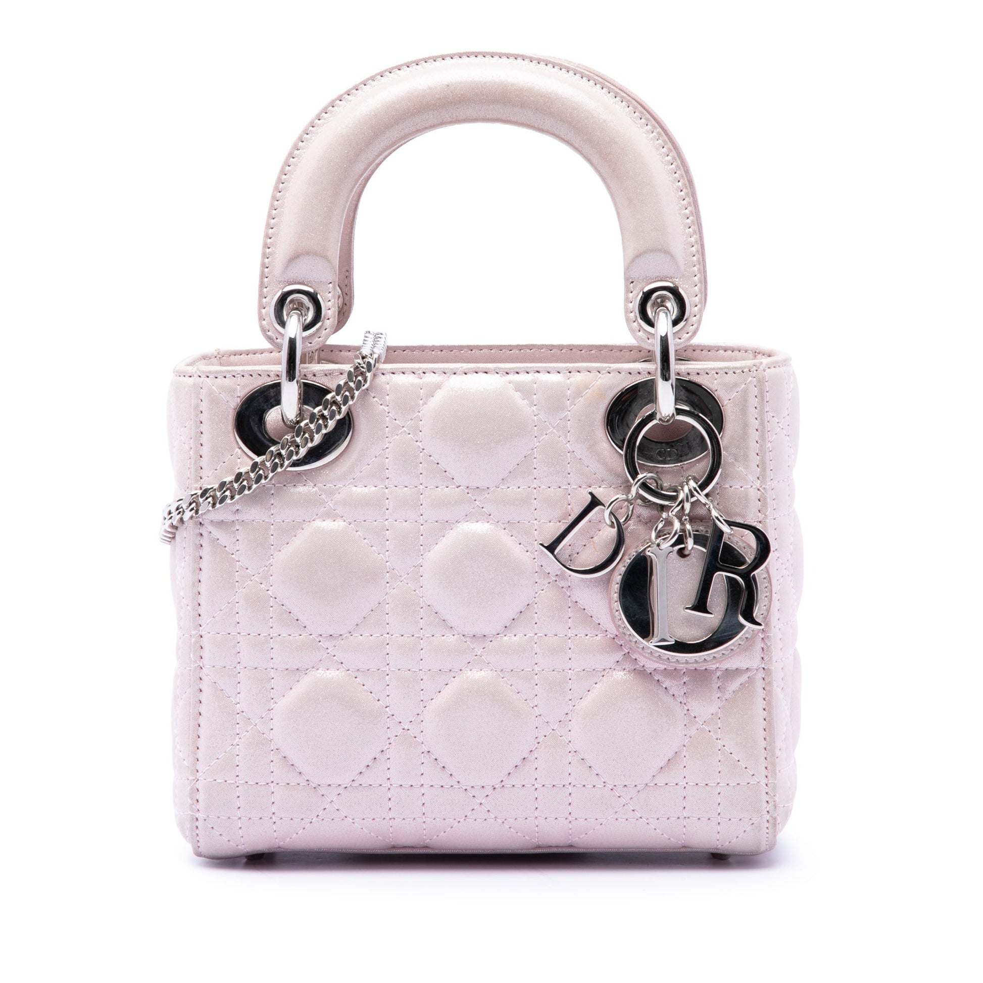 Dior Mini Iridescent Lambskin Cannage Lady Dior