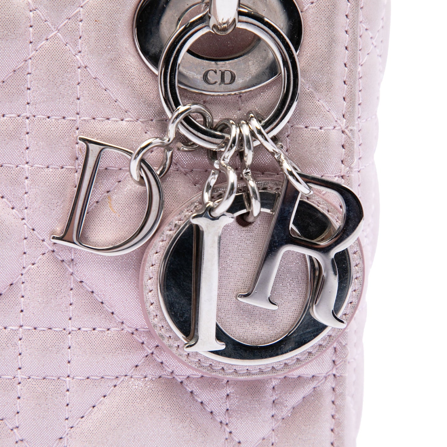 Dior Mini Iridescent Lambskin Cannage Lady Dior