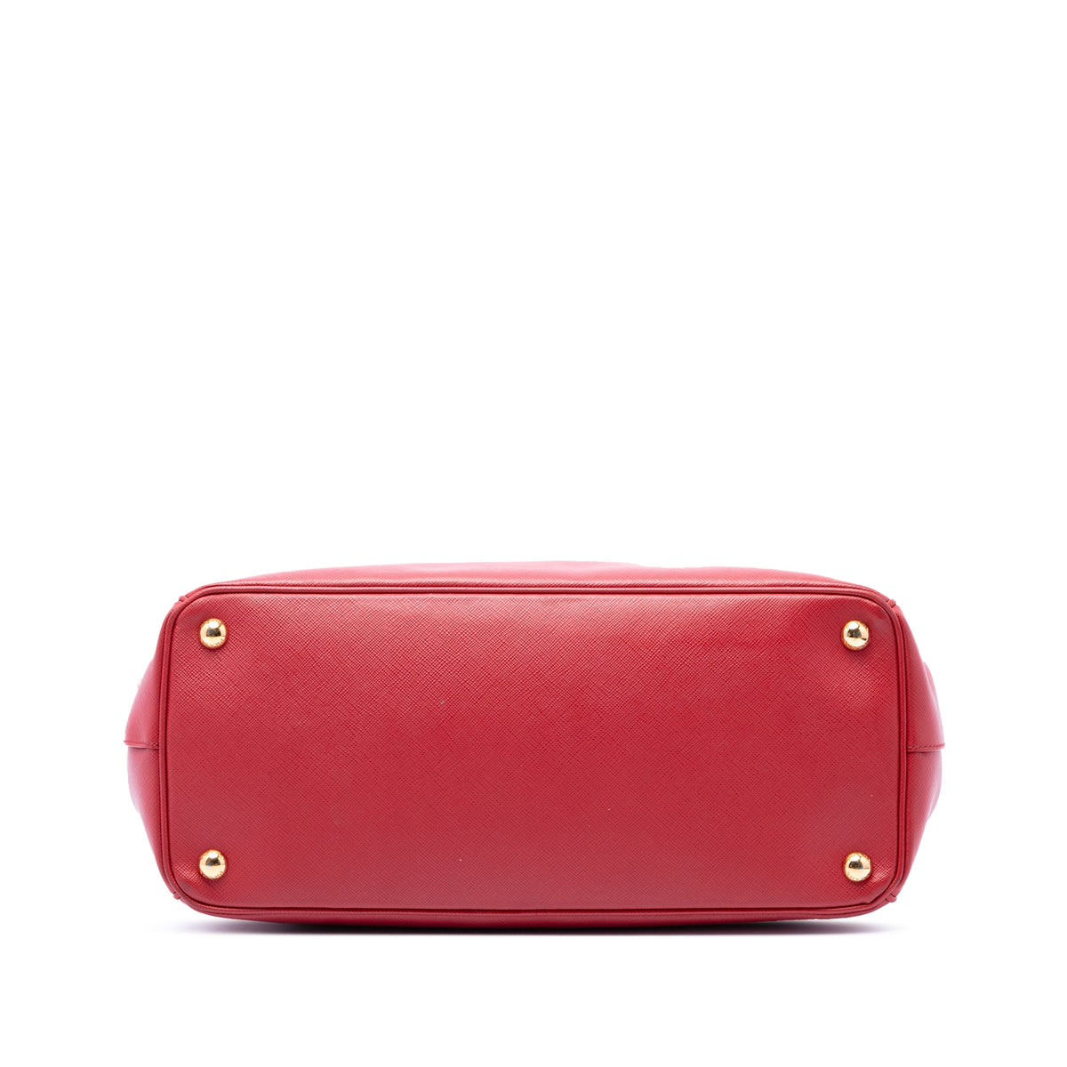 Prada Medium Saffiano Lux Galleria Double Zip Tote — Red