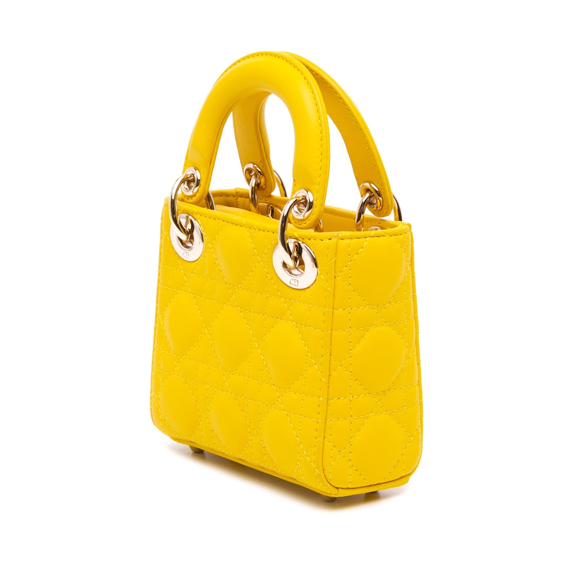 Dior Micro Lambskin Cannage Lady Dior