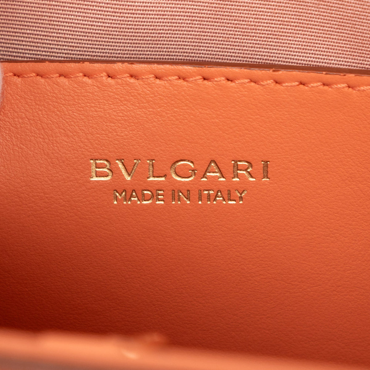 Bvlgari Smooth and Pebbled Calfskin Logo Tote