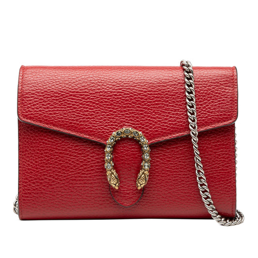 Gucci Leather Dionysus Wallet on Chain