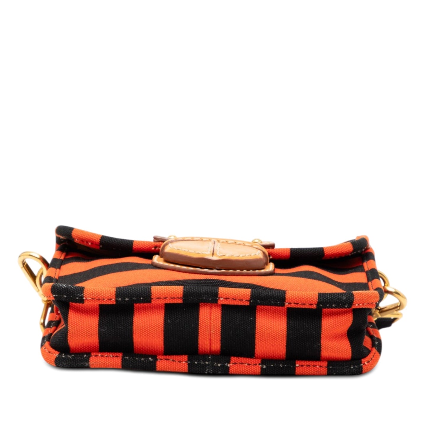 Prada Canvas Canapa Righe Striped Messenger Bag
