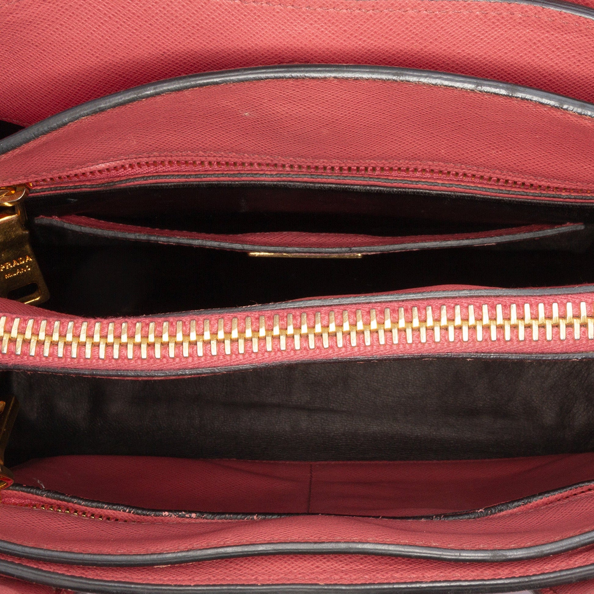 Prada Saffiano Soft Triple Pocket Tote