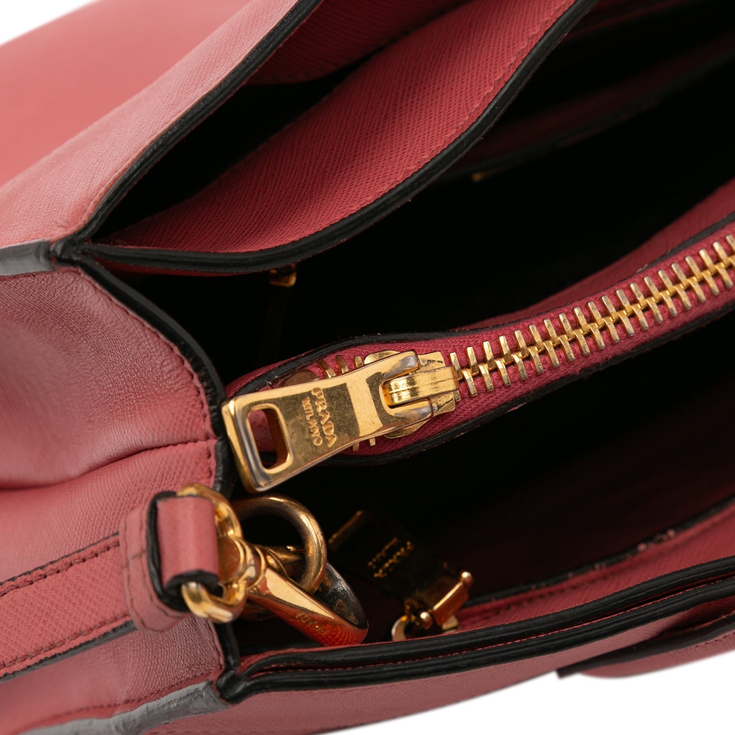 Prada Saffiano Soft Triple Pocket Tote