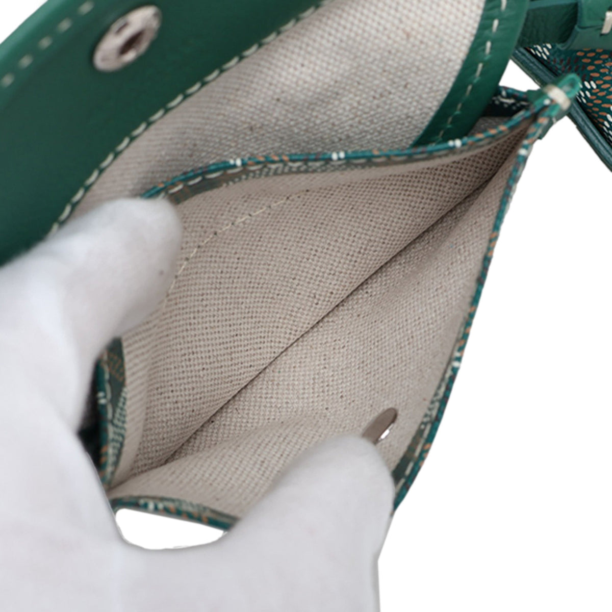Goyard Goyardine Mini Boheme Hobo — Green