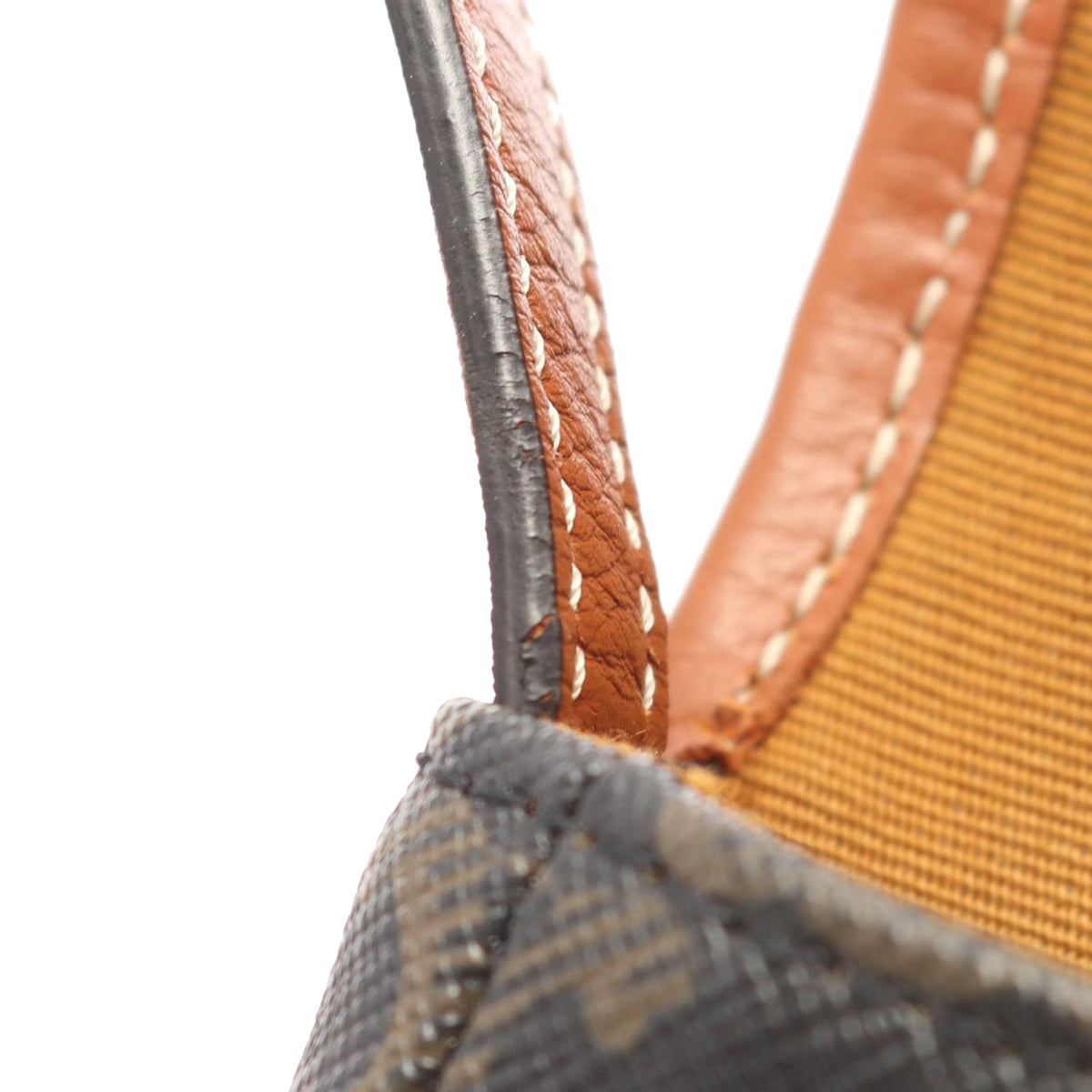 Celine Mini Triomphe Coated Canvas Besace Crossbody — Brown