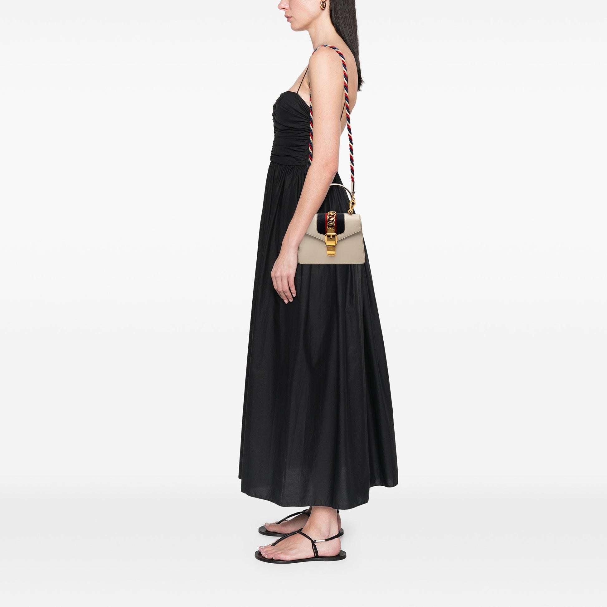 Gucci Mini Calfskin Sylvie Satchel