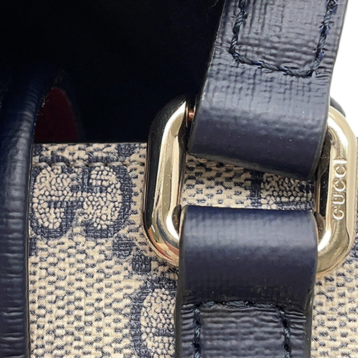Gucci Kids GG Supreme Heart Web Crossbody