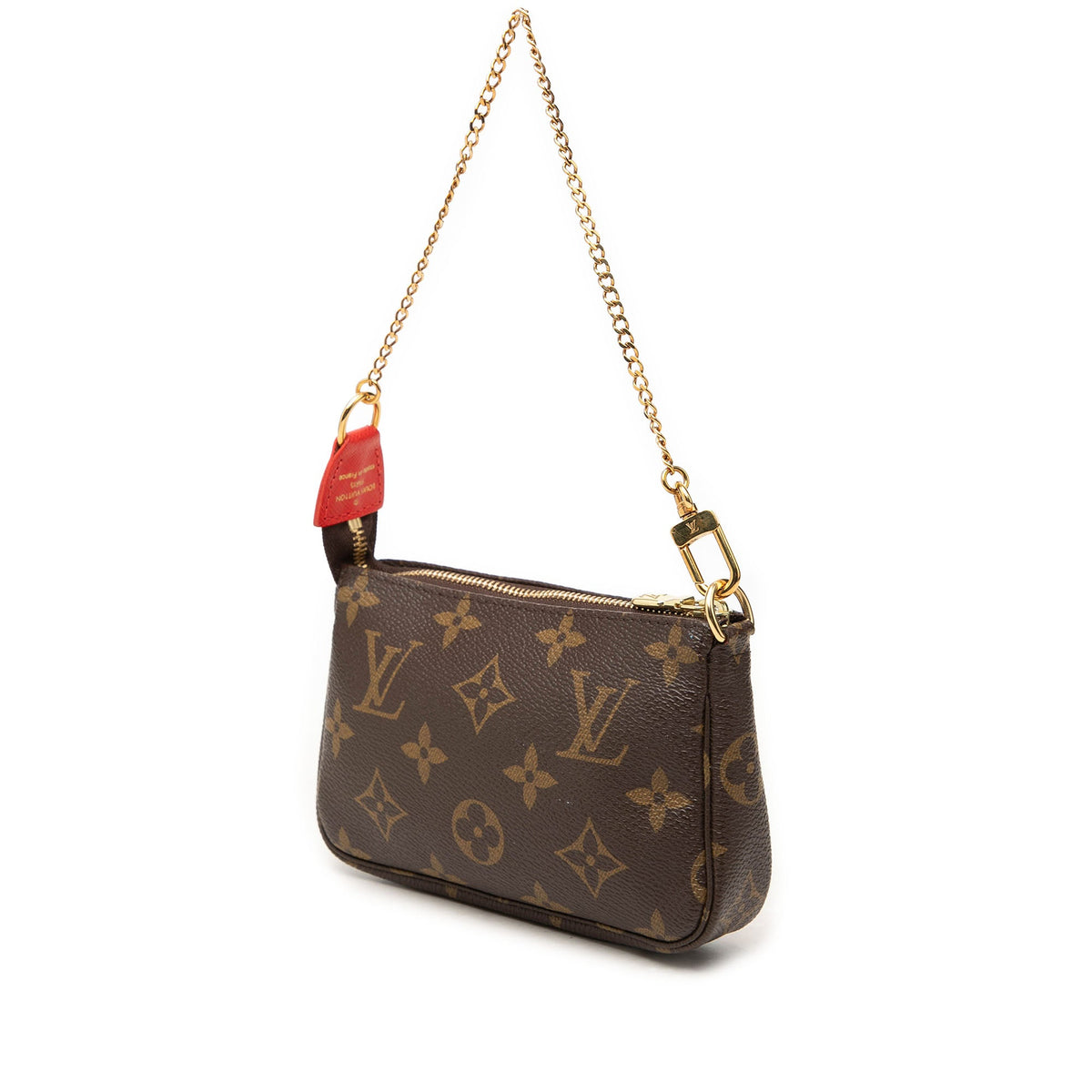 Louis Vuitton Monogram Cats Christmas Animation Mini Pochette Accessories — Brown